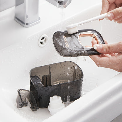 Elegant Wall-Mounted Automatic Toothpaste Dispenser - No Electricity Required