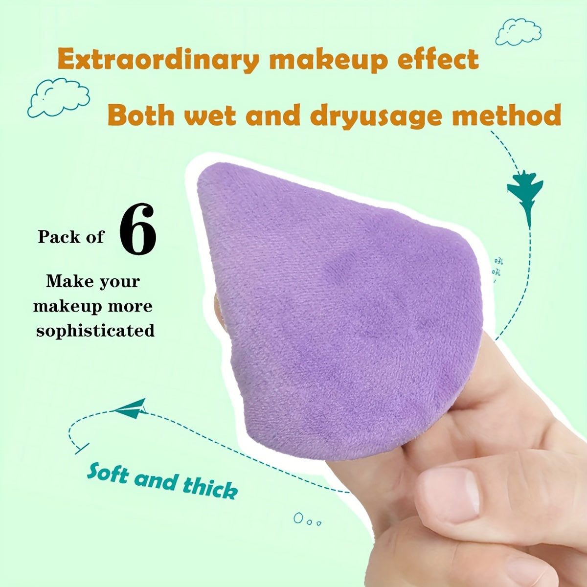 Conjunto de 15 peças de ferramentas de maquilhagem facial - 12 esponjas de maquilhagem ultramacias e laváveis ​​para pó facial e corporal, ideais para base e cosméticos, além de 1 bandolete com laço e 2 pulseiras.