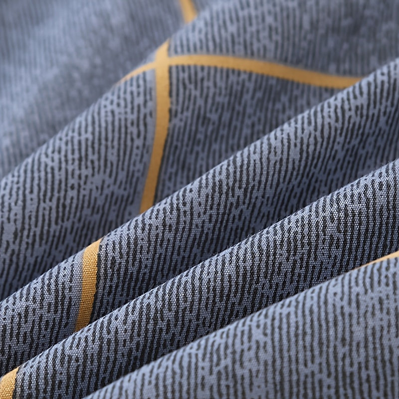 4pcs New Comfortable Breathable Bedding Set: 2 Pillowcases, 1 Duvet Cover, and 1 Fitted Sheet - Under Mount Fuji