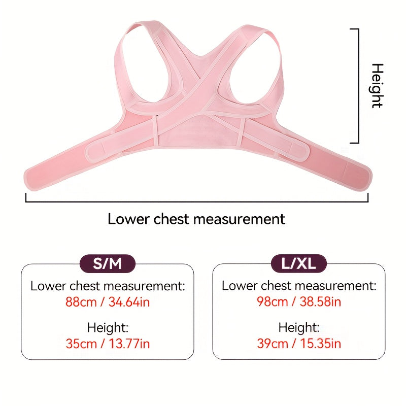 Adjustable Posture Brace with Thoracic Lumbar Support - Back, Hunchback & Round Shoulder, Comfortable Body Support Belt for &, Ideal for Scoliosis, Osteoporosis (Black)