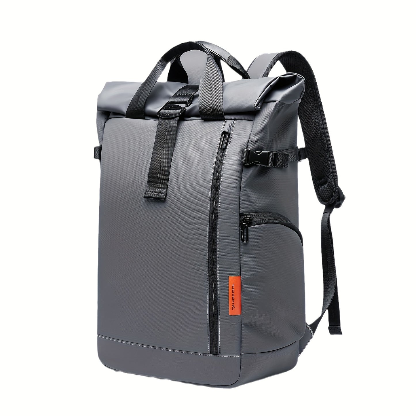 Business backpack Men's fashion laptop backpack student bag large-capacity travel bag Oxford cloth backpack commuting outdoor travel bag light pockets can accommodate 15.6-inch notebook, 7.9-inch iPad.