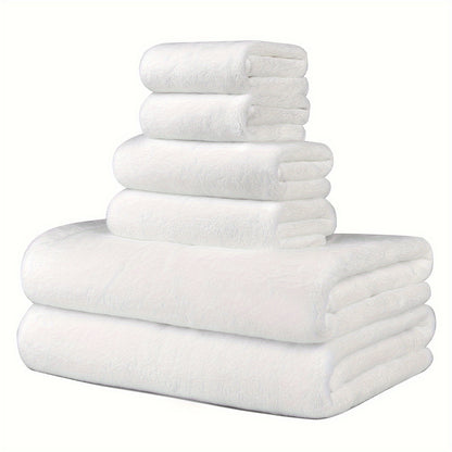 DIAOJIA 6pcs Ultra-Soft Microfiber Towel Set - Quick Dry, Super Absorbent & Lightweight - Includes Bath (68.58x139.7cm), Hand (33.02x76.2cm) & Washcloths (34.8x34.8cm) - Perfect for Home, Gym, Travel