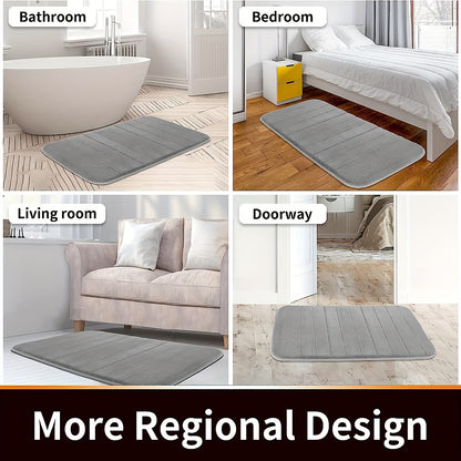 1pc Soft and Comfortable Bathroom Memory Foam Mat with Quick Absorption and Anti-Slip Properties, Bathroom Decor, Bathroom decorations, bath rug, kitchen Area Rugs, Laundry, bedrooom, shower, indoor mat