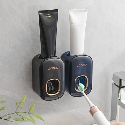 Elegant Wall-Mounted Automatic Toothpaste Dispenser - No Electricity Required