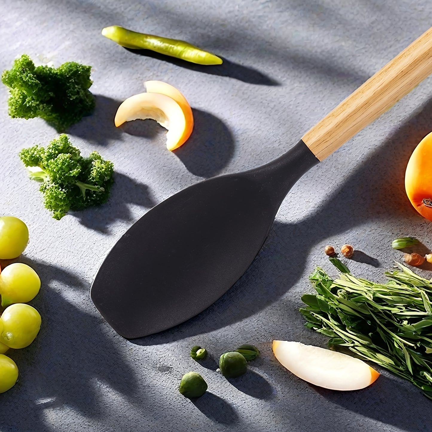 19pcs Black Silicone Kitchen Set, Non-Slip, Heat-Resistant, Durable & Easy-Clean Tools for Cooking, Baking, And Food Preparation, Perfect for Professional And Home Kitchens, Safe for Non-Stick Cookware, Long-Lasting And Pract