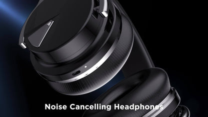 Wireless Headphones, Active Noise Cancelling Headphones with Microphone, Deep Bass, Over Ear Headphones, Comfortable Fit, 30H Playtime