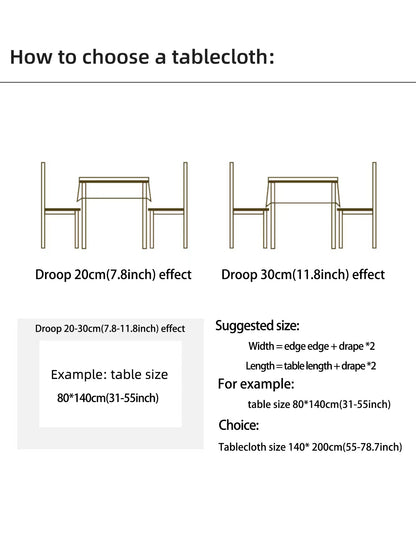 1pc Rustic Tassel Tablecloth - Stain Resistant, Washable, and Perfect for Picnics, Camping, Weddings, Birthday Parties, Thanksgiving, Restaurants, and Buffet - Home Kitchen Decor