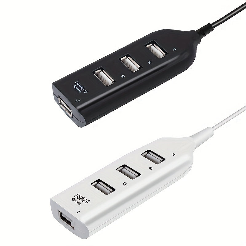 High Speed USB Hub 4 Port USB 2.0 With Cable Mini USB Splitter Hub Use Power Adapter Multiple Socket For PC Laptop Notebook