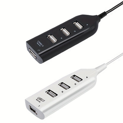 High Speed USB Hub 4 Port USB 2.0 With Cable Mini USB Splitter Hub Use Power Adapter Multiple Socket For PC Laptop Notebook