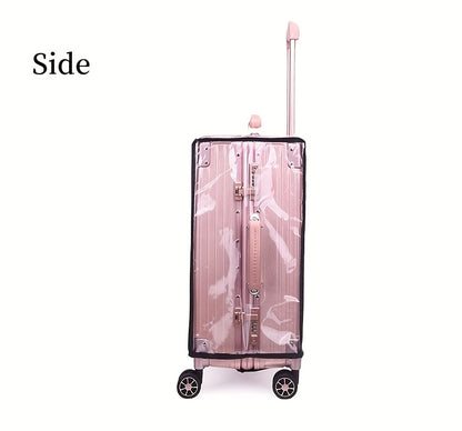 3pcs Luggage Protective Covers, Check-in Shockproof Thick PVC Transparent Dustproof Covers for 50.8cm+60.96cm+71.12cm Suitcases, Waterproof &amp; Durable