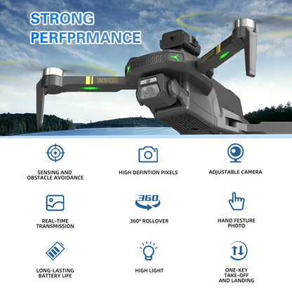 GD95 Quadcopter Drone, Foldable Drone, Drone with 480P Camera, with Gesture Selfie/altitude Hold/one-button Start/with Optical Flow Hovering Function, A Gift for Lovers/family/friends