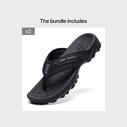 Men's Flip Flops, Outdoor Beach Thong Sandals, Arch Support Athletic Slides, Casual Lightweight Anti-skid Slippers