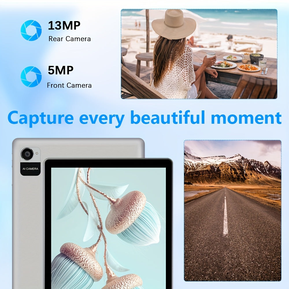 CRELANDER W30 2 in 1 Tablet PC Android 15 Tablet, RAM 12GB (4+8GB Expand)+128Gb ROM, with Case, (Keyboard, Mouse, Pen) Can Optional, 2.4G/5G Wifi, GMS, GPS, Google, Pad, Tablet PC, Tablet, Pad