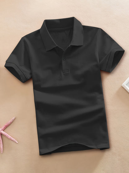 Boys' Casual Lapel Shirt Youngsters's Top Short Sleeve T-Shirt Youngsters's Clothing Comfortable Breathable