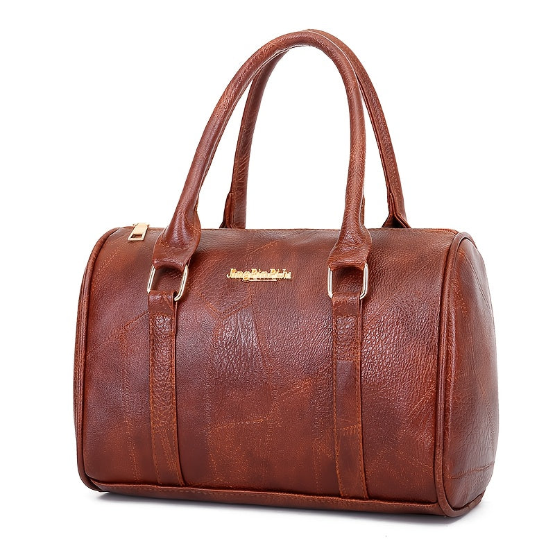 Conjunto de seis bolsas de senhora em PU, incluindo bolsa a tiracolo, bolsa de ombro única, bolsa de mão e bolsa grande.