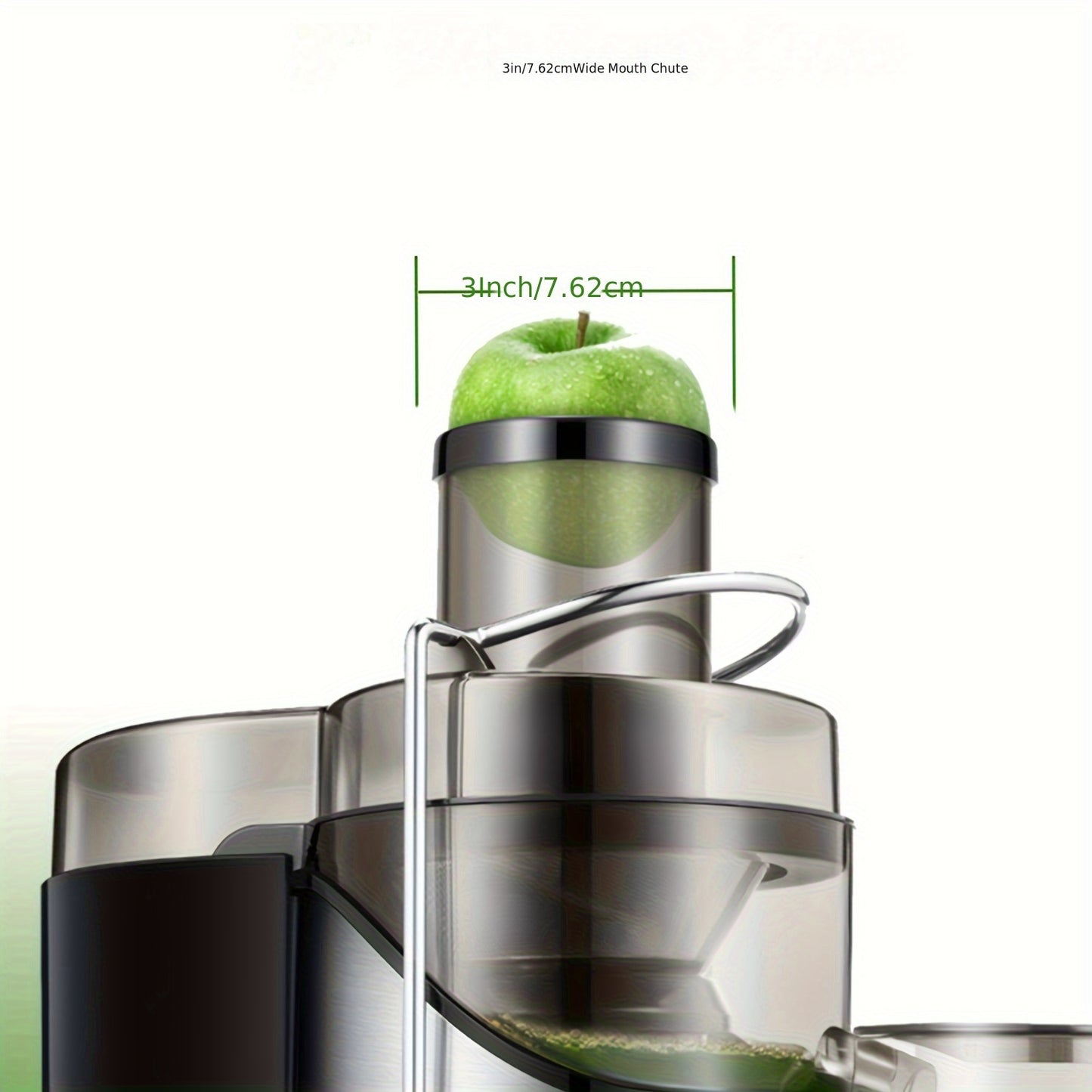 Heavy-Duty Electric Juicer Blender - Centrifugal Juicer Machine with Pure Copper Motor, 18000 RPM High-Speed Blending, Wide Mouth (65mm) for Maximum Yield - Stainless Steel Construction, Non-Slip Base - Ideal for Home & Comme