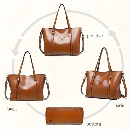 Large Capacity Genuine Genuine Leather Women's handbag with Zipper Closure and Wrist Strap - Durable Top-Grade Genuine Genuine Leather, Suitable for Travel, Business, and Outdoor Activities - Multiple Colors Available