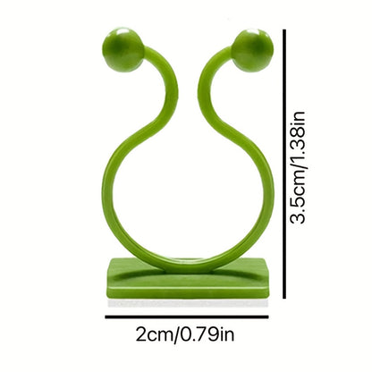 10pcs Plant Climbing Wall Fixture Clips, Self-Adhesive Hook Vines Traction Invisible Holder Supporting Wire Fixing, For Garden Wall Clip, Vines Fixing Clips Self-Adhesive Hook Plant Vine Traction For Indoor Outdoor Decoration