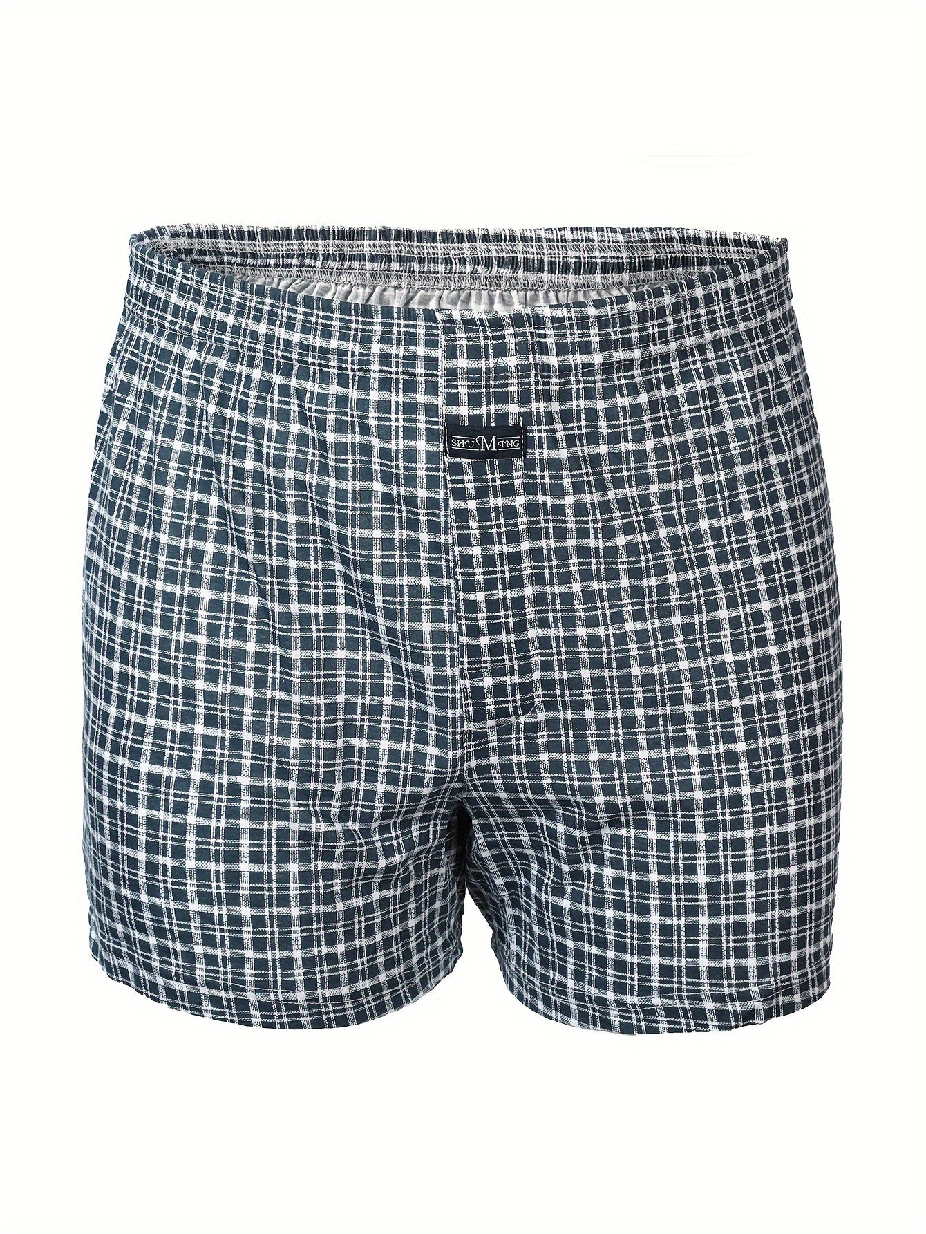 Calça de homem em algodão puro com estampado de flechas, larga, ideal para pijamas, de cintura subida e com gancho profundo.