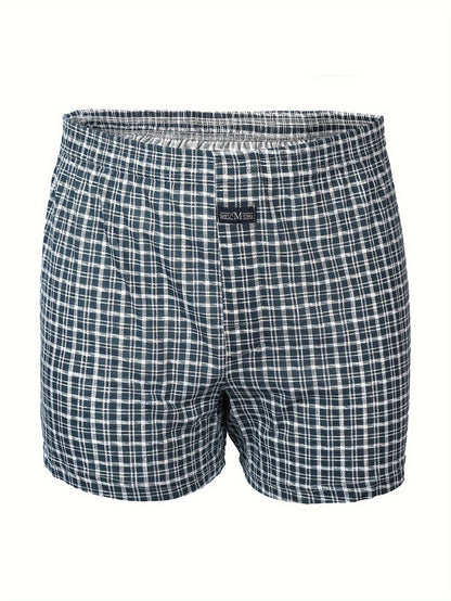 Calça de homem em algodão puro com estampado de flechas, larga, ideal para pijamas, de cintura subida e com gancho profundo.