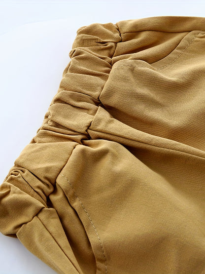 Boys' Summer Short Sleeve Set, New Cotton Breathable Two-Piece Kids T-Shirt Fashion Outfit for Boys, Perfect for Outdoor