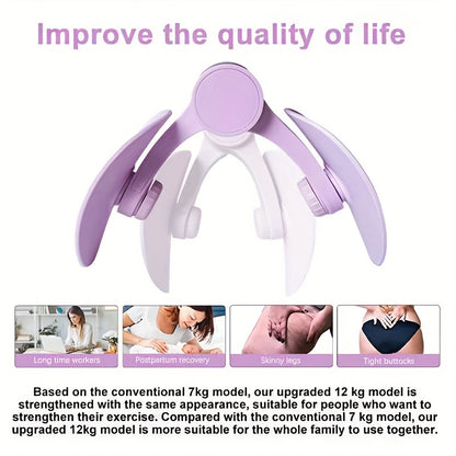 Kegel Pelvic Floor Muscle Trainer - Pink, Fit for Thigh Muscle Training, Home Gym Fitness Equipment for Women