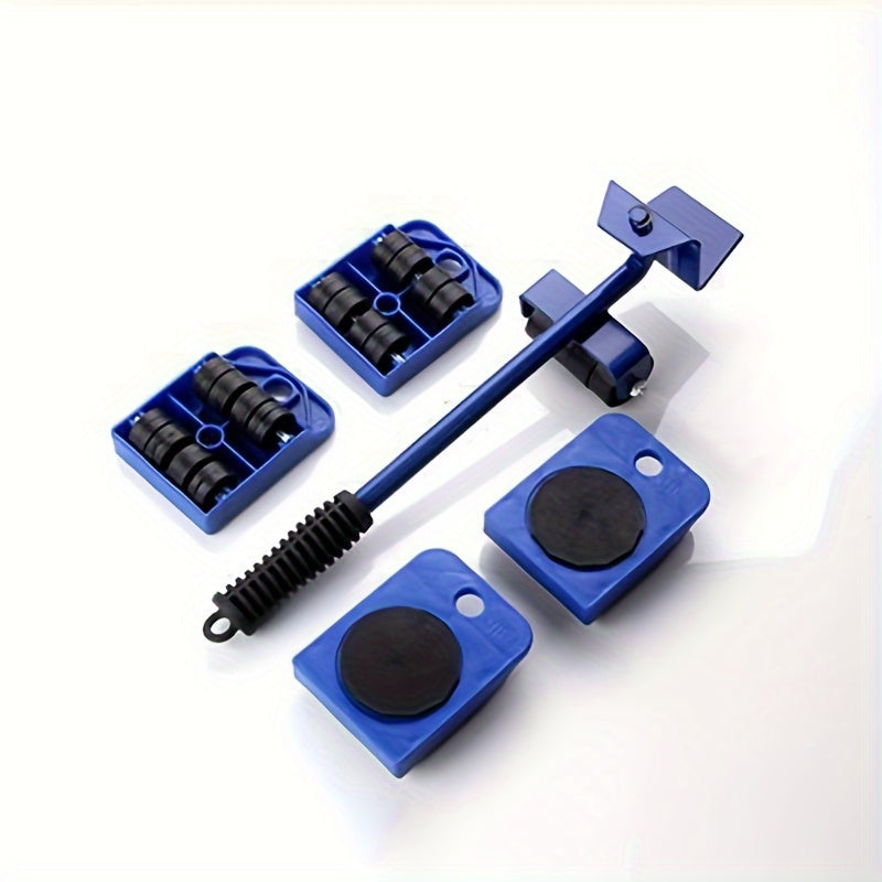 5pcs Heavy-Duty Furniture Moving System, Uncharged, No Battery Required, with Lifter Tool Set for Hardware Moving Tools