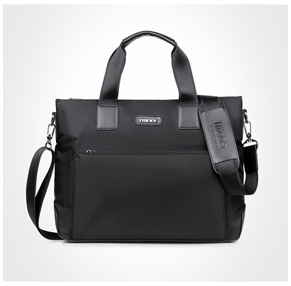 Unisex double shoulder strap design square bag Crossbady bag travel texture Oxford fabric casual crossbody bag multi compartment large capacity anti-theft shoulder bag workplace commuting briefcase