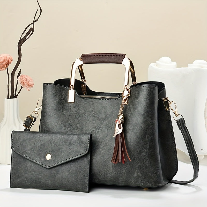 2pcs Fashion bag with stylish and versatile style