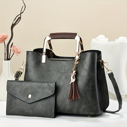 2pcs Fashion bag with stylish and versatile style