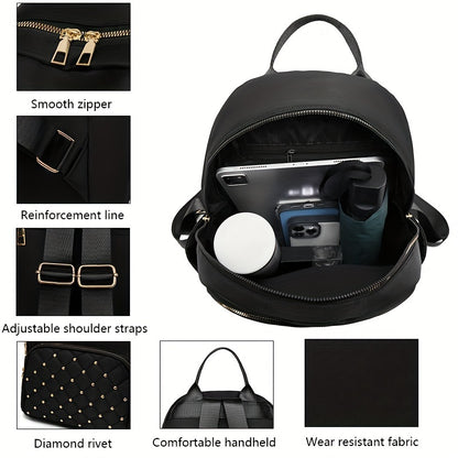 Casual Style Large Capacity Backpack with Adjustable Strap - Lightweight, Durable, Multi-Pocket Design, Zipper Closure, Polyester Lining, Perfect for Commute & Travel, Commute Backpack|Casual Style Backpack|Durable Backpack