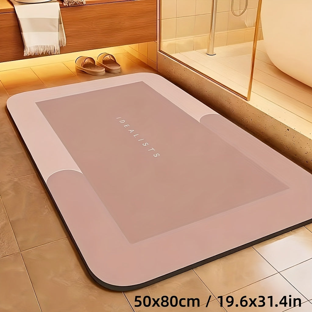 Extra Absorbent Bath Mat - Quick-Dry, Non-Slip Floor Mat, Soft and Comfortable, Suitable for Bathroom, Toilet, Shower, Laundry Room, Bedroom, Living Room, Kitchen, Door Mat