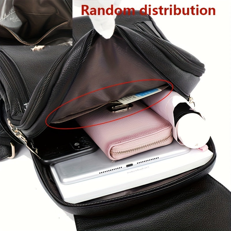 HKAAO Large Capacity Backpack (Unisex) - Stylish Black Travel & Commuter Bag with Multiple Compartments, Adjustable Shoulder Strap, Safe Travel Bag | Minimalist Backpack | Textured Finish, Travel Backpack