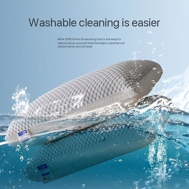 2pcs 3D Tactile Cool Ice Pillow Ice SPA Pillow Breathable Cervical Spine Cool Pillow High-end Hotel-grade Pillow Sleep Without Collapsing 3D Memory Rebound Technology Perfect Holiday Gift for Parents and Friends High-end gift