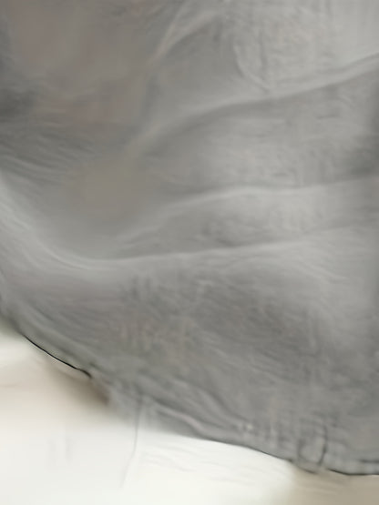 Camisa de homem em algodão de manga comprida e cor sólida com botões, modelo com lapela, ideal para a primavera e outono.