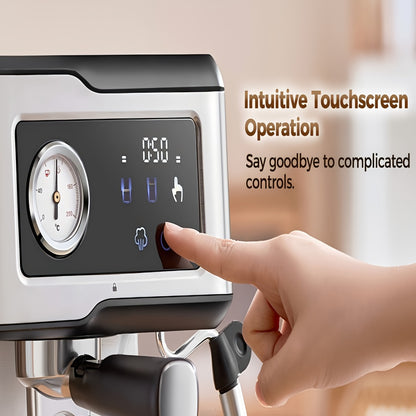 CAFELFFE Espresso Coffee Machine with Milk Frother And Steamer, Espresso Machine with 20 Bar Pump Pressure, Espresso Machine with LCD Touch Screen for The Barista At Home Or Latte Cappuccino Masch