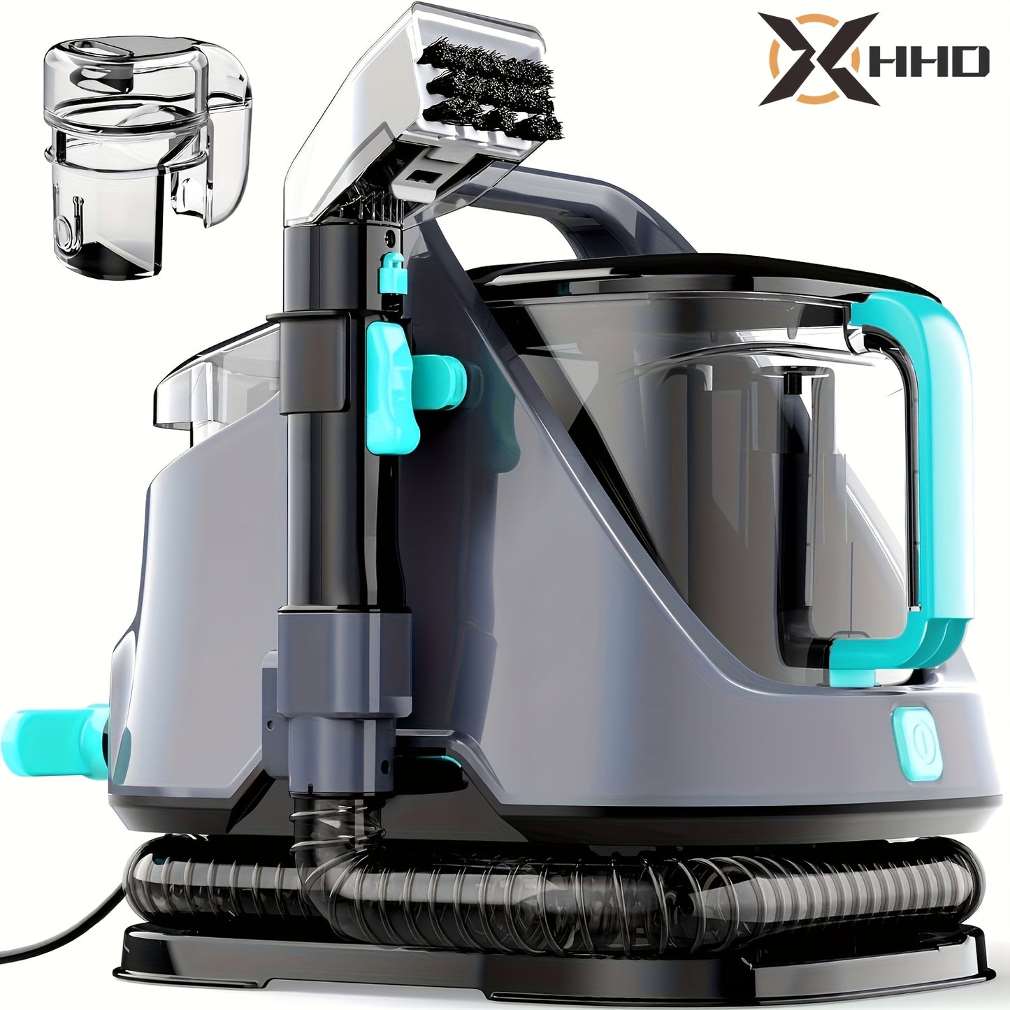 1pc HHD 14000Pa Powerful Pet Stain Remover Carpet Cleaner, 650W Handheld Upright Vacuum with Multi-Function Tools, Electric Powered 220-240V with EU Plug for Sofas, Curtains, and Home Use