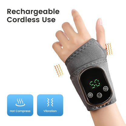 Wrist massager, vibration massager, with function, easy to carry, rechargeable, is the best gift for parents.