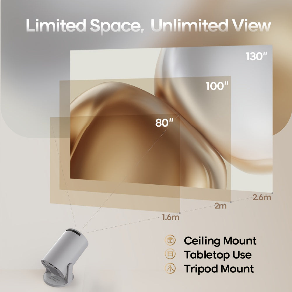 Magcubic Projector Hy300Pro Native 720P Android 11 Dual Wifi6 Built in APP Store 260 ANSI EU Plug Allwinner H713 Wireless5.0 Home Cinema Projector