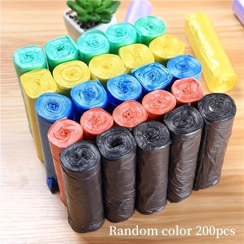 5 Rolls of 200 Large Thickened Garbage Bags for Home, Kitchen, Office And Outdoor Cleaning! Halloween Gifts, Christmas Gifts