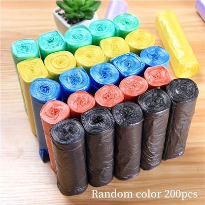 5 Rolls of 200 Large Thickened Garbage Bags for Home, Kitchen, Office And Outdoor Cleaning! Halloween Gifts, Christmas Gifts