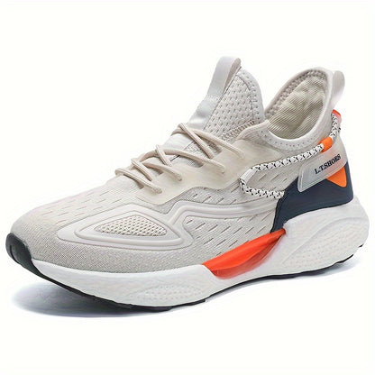 Ténis de corrida para homem plus size moderno em malha respirável com boa absorção de impacto, confortável, antiderrapante, com sola macia e durável para atividades ao ar livre.