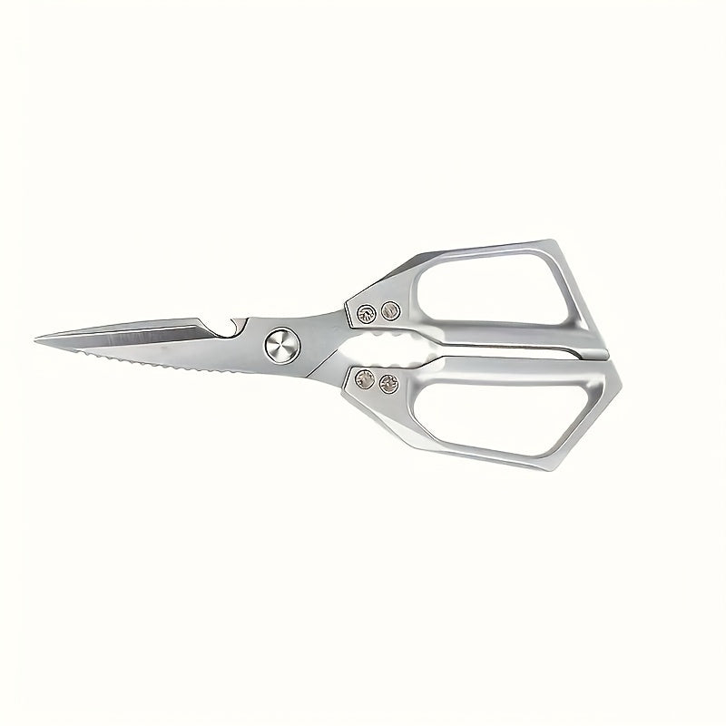 1/2 Stainless Steel Kitchen Shears, Chicken Bone Clippers, Ultra Sharp Heavy-Duty Corrosion-Resistant Poultry Scissors with Multi-Purpose Meat Cutting Blade for Easy, Chicken Meat And Bone Cutting - Rustproof Coating