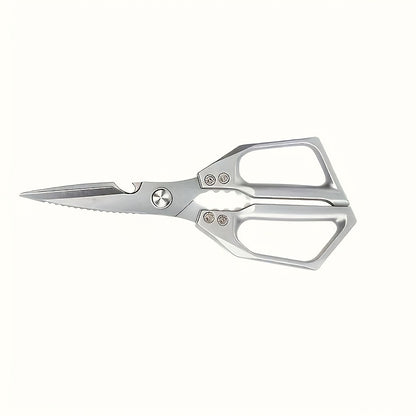 1/2 Stainless Steel Kitchen Shears, Chicken Bone Clippers, Ultra Sharp Heavy-Duty Corrosion-Resistant Poultry Scissors with Multi-Purpose Meat Cutting Blade for Easy, Chicken Meat And Bone Cutting - Rustproof Coating