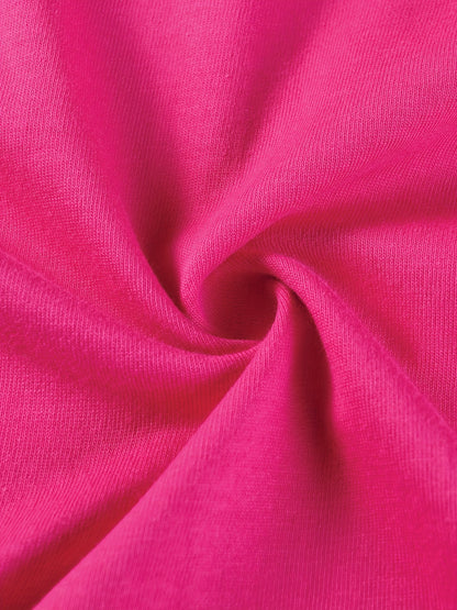 T-shirt infantil de cor sólida, blusa casual de manga curta, t-shirt infantil para o verão.