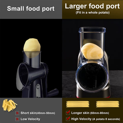 Electric Vegetable Cutter, Multifunctional Kitchen Vegetable Shredder, Potato Slicer, Saved Fruits and Vegetables in Time for Home, Restaurants, and More