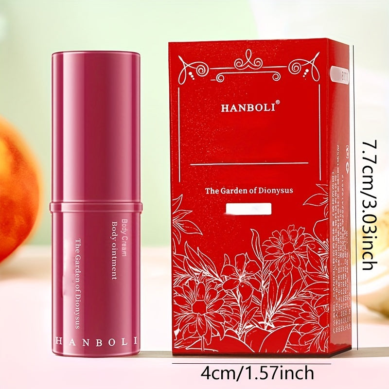 Hanboli Herbal Scented Alcohol-Free Solid Stick Perfume for Adults - Floral Fragrance Note, Fresh Body Cream, Portable & Elegant - Perfect Gift for Girls