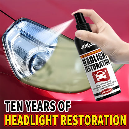 50ml Ceramic Headlight Restoration Spray, Premium Car Headlight Repair Tool - Remove Yellowing and Oxidation, Restore Clarity, Long-lasting Light Coating Protective Spray