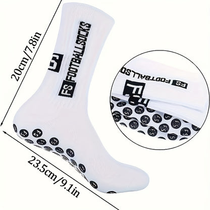 2/6/10/20 Pairs Men'S Thickened Moisture-Wicking Breathable Soccer &amp; Basketball Training Socks - Non-Slip Grip, Cushioned Arch &amp; Heel Support, Sweat-Resistant, Soft Elastic Athletic Socks For Outdoor Sports, Gym, Football Mat