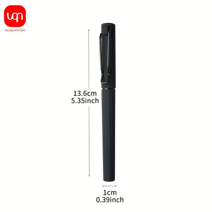 2/5pcs innovative black neutral pen with 0.7mm tip elastic clip design for smooth writing, good feel, clear handwriting, note-taking pen for daily use, everyday tasks, and drawing. Back to season